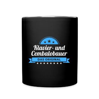 Klavierbauer Design für stolze Handwerker - Tasse einfarbig - Schwarz - Vorne