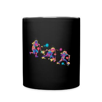 Scooter colorful - Tasse einfarbig - Schwarz - Vorne