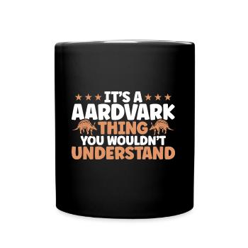 Aardvark Aardvark lover Love Aardvark Gesch - Full Colour Mug - black - Front