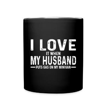 Minivan Moms Super Mom Drives Minivan Lifestyle - Tasse einfarbig - Schwarz - Vorne