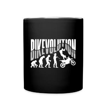 Motorcycle Evolution Vintage Shadow Biker - Tasse einfarbig - Schwarz - Vorne