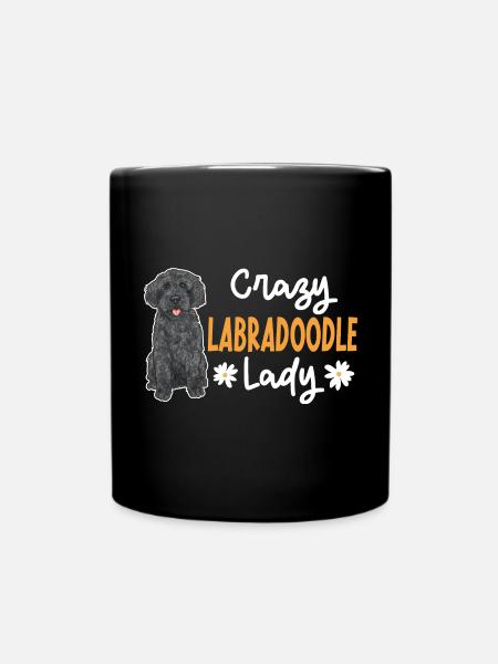 Labradoodle Hund - Tasse einfarbig - Schwarz