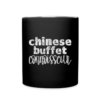 Chinese Buffet Connoisseur 3 - Tasse einfarbig - Schwarz - Vorne