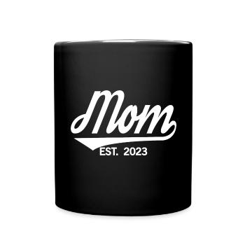 2023, Maman en devenir, annonce de grossesse - Mug uni - noir - Devant