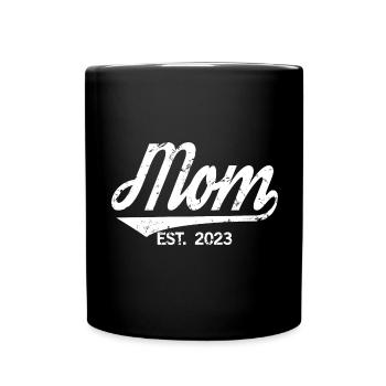 2023, Maman en devenir, annonce de grossesse - Mug uni - noir - Devant