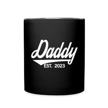 Papa est. 2023, Papa en devenir, annonce de grossesse - Mug uni - noir - Devant