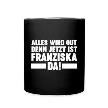 Franziska - Tasse einfarbig - Schwarz - Vorne