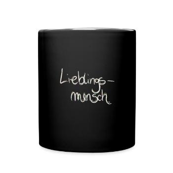 Zeige deine Verbundenheit - Tasse einfarbig - Schwarz - Vorne