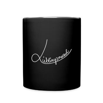 Zeige deine Verbundenheit - Tasse einfarbig - Schwarz - Vorne