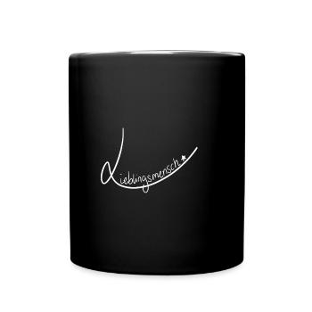 Zeige deine Verbundenheit - Tasse einfarbig - Schwarz - Vorne
