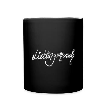 Zeige deine Verbundenheit - Tasse einfarbig - Schwarz - Vorne