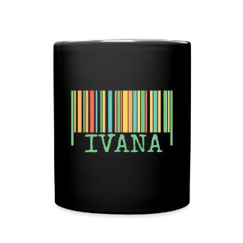 Prénom Ivana - Mug uni - noir - Devant