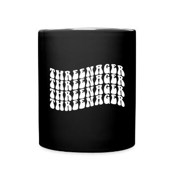 3 ans Threenager Garçons Filles 3ème anniversaire - Mug uni - noir - Devant