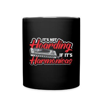 Harmonica Orgue à bouche Harmoniciste Joueur d’harmonica - Mug uni - noir - Devant