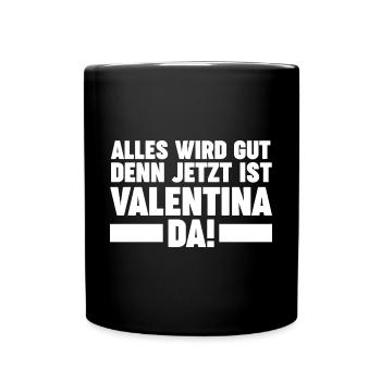 Valentina - Tasse einfarbig - Schwarz - Vorne