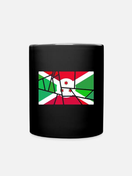Burundi - Tasse einfarbig - Schwarz