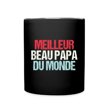 Meilleur Beau Papa Du Monde - Mug uni - noir - Devant