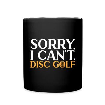 Discgolf Disc Golf Frisbee - Full Colour Mug - black - Front