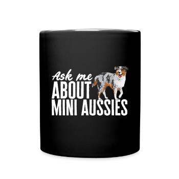 Miniature Australian Shepherd - Full Colour Mug - black - Front