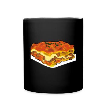Lasagne Style BD - Mug uni - noir - Devant