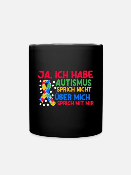 Autismus Autist Autisten - Tasse einfarbig - Schwarz