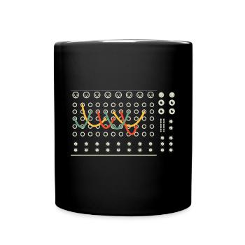 Synthesizer Techno Instrument - Tasse einfarbig - Schwarz - Vorne