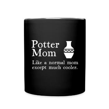 Poterie Poterie Artiste de poterie Argile - Mug uni - noir - Devant