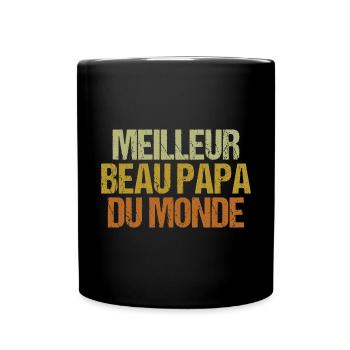 Meilleur Beau Papa Du Monde - Mug uni - noir - Devant
