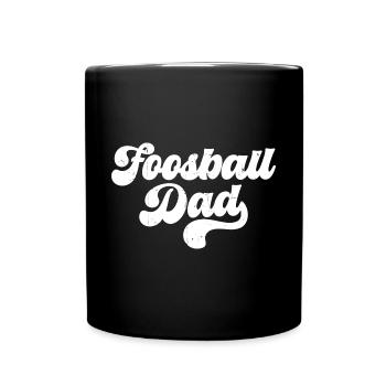 Cool Men Table Soccer Player Foosball Dad - Full Colour Mug - black - Front