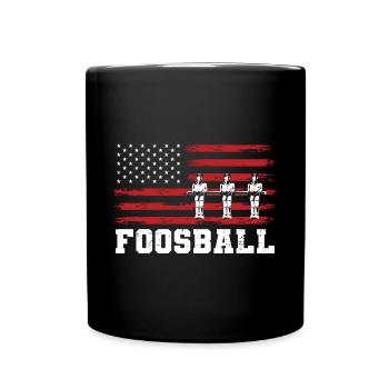 Cool American Flag Table Soccer Fan USA Foosball - Full Colour Mug - black - Front