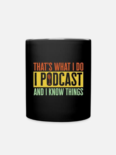 Podcasteur Podcast - Mug uni - noir