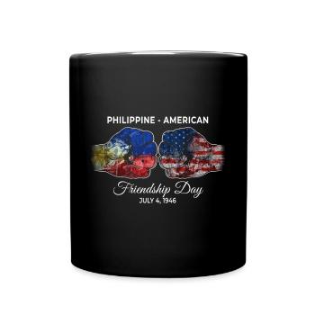 Filipino-American Friendship Day - Full Colour Mug - black - Front