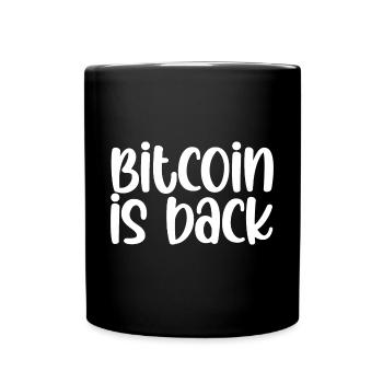 Bitcoin est de retour - Mug uni - noir - Devant