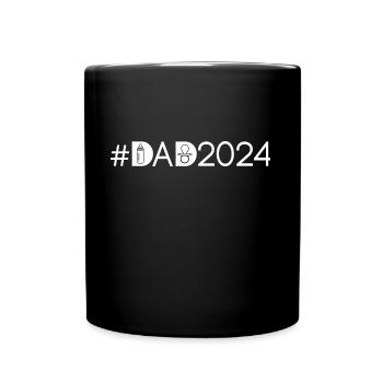 Dad 2024 Ich Werde Papa Vater Werden New Daddy - Tasse einfarbig - Schwarz - Vorne