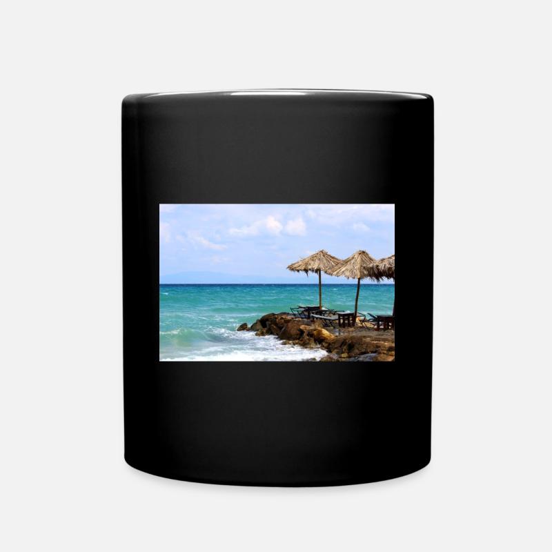 Affiche Summer Sun Beach Sea - Mug uni - noir