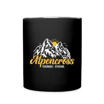 Alpenüberquerung Tegernsee Sterzing Alpencross - Tasse einfarbig - Schwarz - Vorne