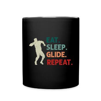 Lancer du poids Athlétisme - Mug uni - noir - Devant