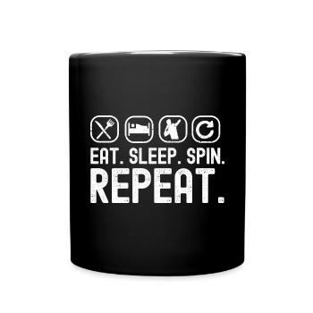 Lancer du poids Athlétisme - Mug uni - noir - Devant