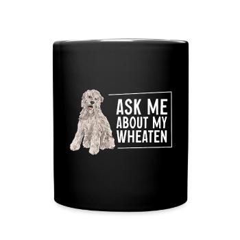 Terrier irlandais à enrobage doux - Mug uni - noir - Devant