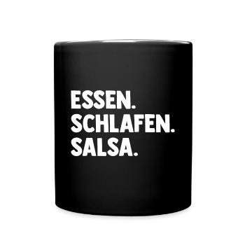 Salsa Tanz Tänzer - Tasse einfarbig - Schwarz - Vorne