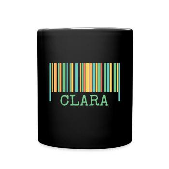 Cadeau pour Clara - Mug uni - noir - Devant