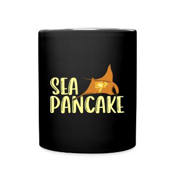 Mantarochen Seepfannkuchen Mantarochen Liebhaber - Tasse einfarbig - Schwarz - Vorne