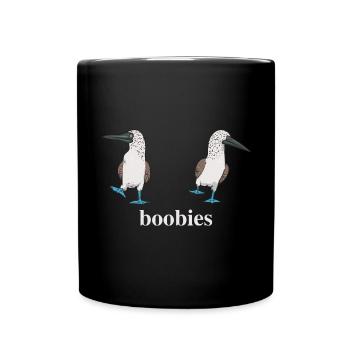Blue-footed Booby Seabird Blue-footed Booby Seabird - Full Colour Mug - black - Front