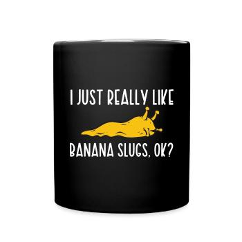 Banana Snail Snail - Full Colour Mug - black - Front