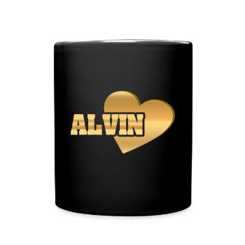 Gift for Alvin - Full Colour Mug - black - Front