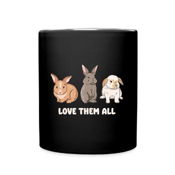 Conception de lapin mignon pour les propriétaires de lapins - Mug uni - noir - Devant