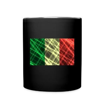 Italie - Mug uni - noir - Devant