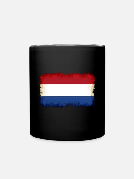 Niederlande als Niederlande - Tasse einfarbig - Schwarz