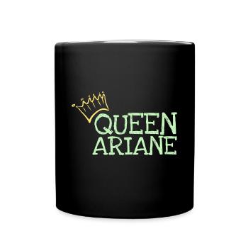 Vorname Ariane - Tasse einfarbig - Schwarz - Vorne