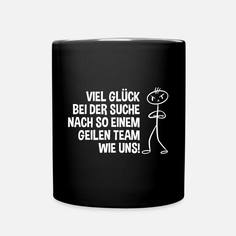 Jobwechsel Arbeit Büro Kollegen Abschiedsgeschenk - Tasse einfarbig - Schwarz